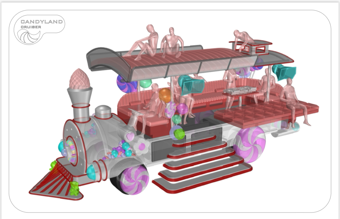 Candyland Car, Feral Studio 2026